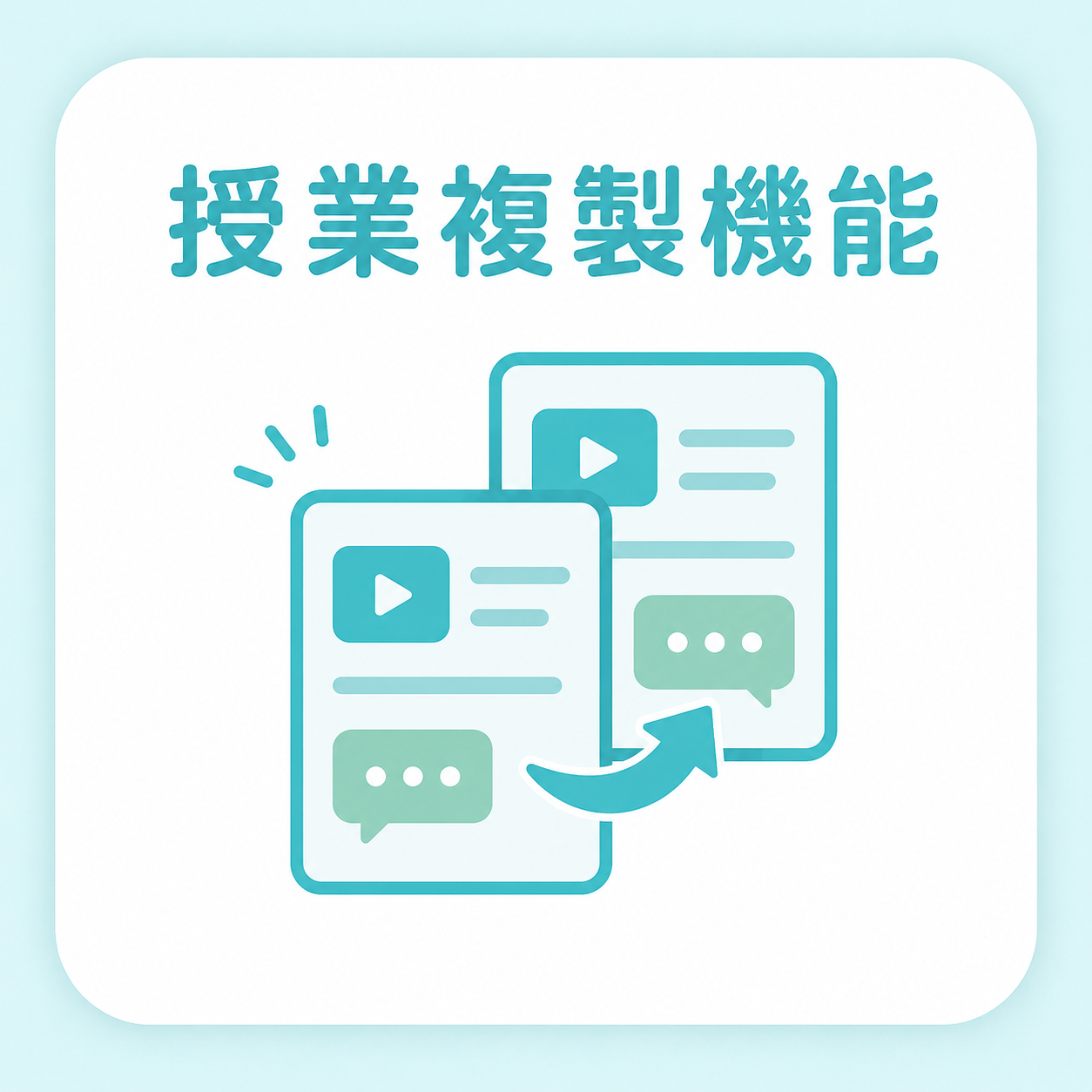 授業複製機能のイメージ